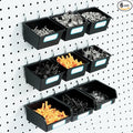 FRIMOONY Pegboard Bins with Hooks and Labels, by FRIMOONY