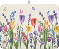 Spring Floral Dish Drying Mat for Kitchen Counter 18x24 Inch Spring Flowers by Kawani