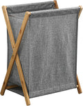 Large-Capacity Foldable Laundry Basket Freestanding Laundry Hamper Nan Bamboo by Unknown