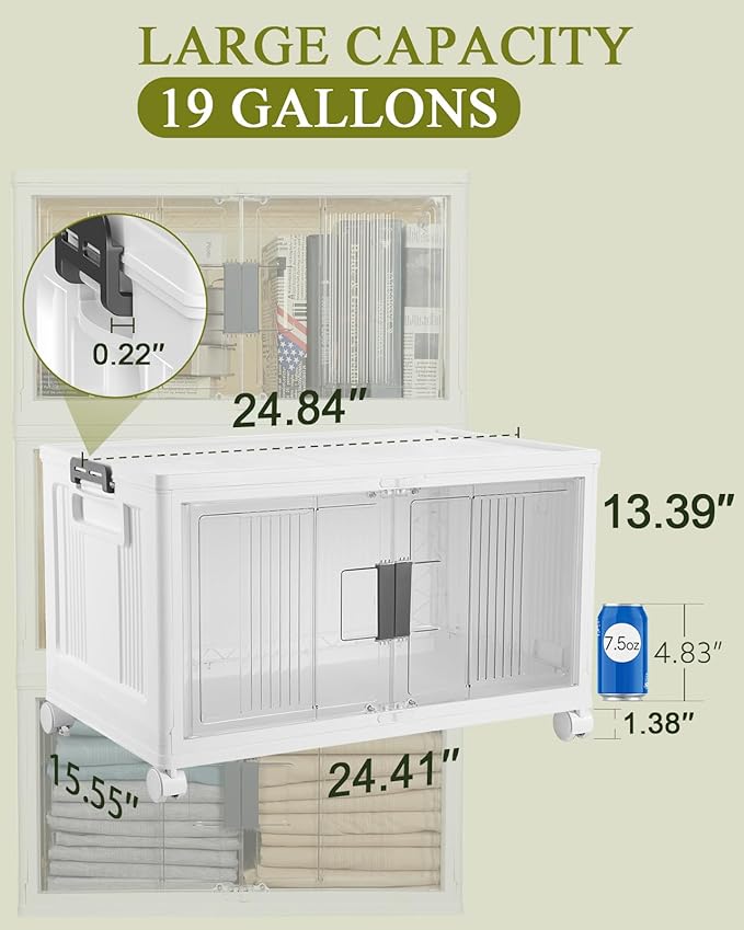 OlarHike 76QT Lockable Storage Bins - Image 7