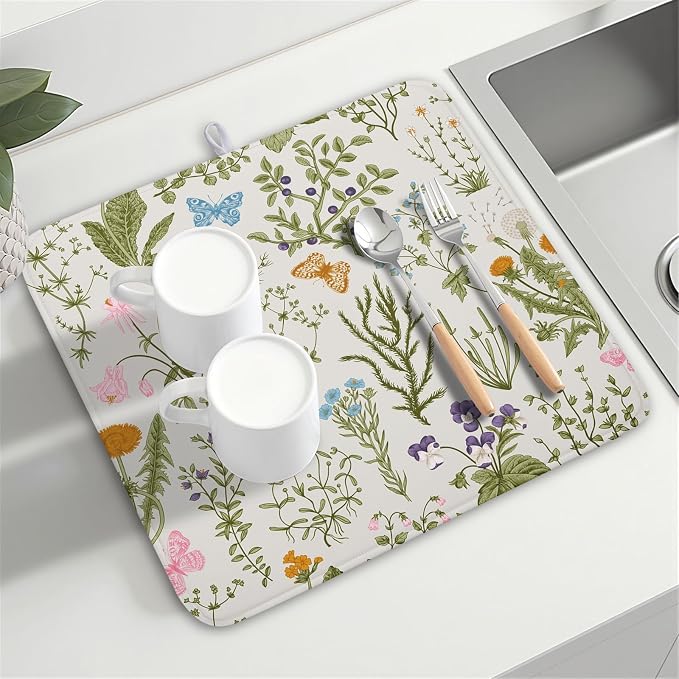 Kawani Wild Flowers Plant Dish Drying Mats - Image 8