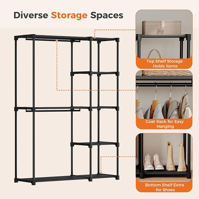 NEWBULIG Portable Fabric Clothes Rack - Image 3