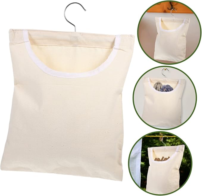 Ciieeo Rotatable Hook Clothespin Bag Portable Hanging Organizer - Image 4