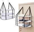 CINPIUK 3-Tier Sweater Drying Rack Over The Door, Foldable Mesh Hanging Dryer by CINPIUK