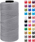 Braided Macrame Cord 1.5mm x 218yards Polypropylene Rope Polyester Rope Yarn by LEREATI