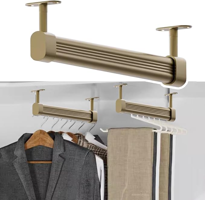 Heavy Duty Closet Rod Holder by Unknown