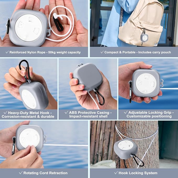 6 Pack Fodable Travel Hangers - Image 4