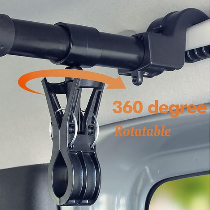 Car Clothes Hanger Bar Expandable 34" to 57" Accessories - Image 2