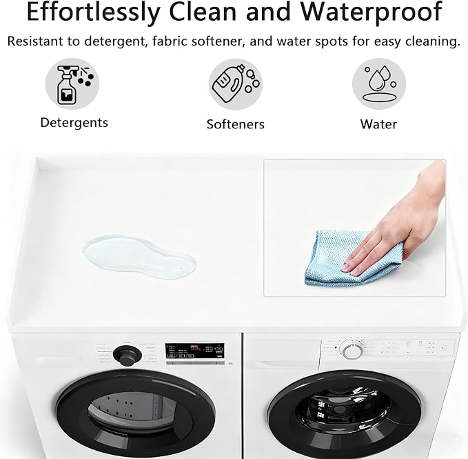 Fabuday Wood Washer Dryer Countertop - Image 6