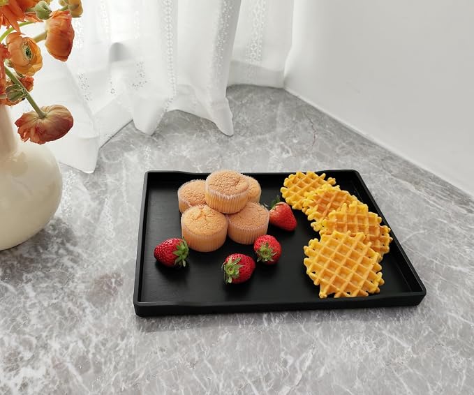 Black Serving Tray for Serving Accessory, Perfume and Display Use. - Image 5