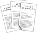 Carpet Sprinkle Freshener Instruction Stickers | 250 pc per Roll 2x3.5” by Lashicorn