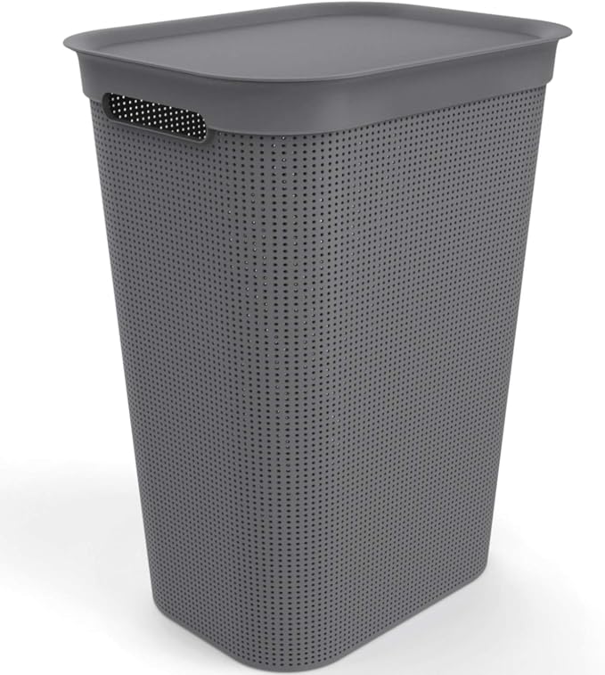 Rotho, Laundry collector 50 l, Plastic BPA-free, anthracite by Rotho