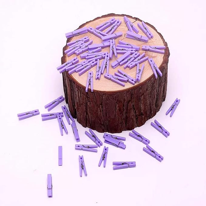 50 PCS Small Transparent Plastic Tool Paper Clips Clothespins Clip Clothing - Image 9