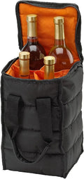 Handy Laundry Wine Carrier Tote Bag – 4-Bottle Pockets Capacity by Handy+Laundry