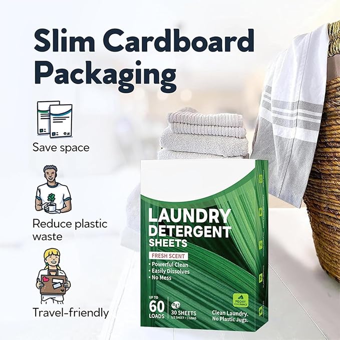 Laundry Sheets - Foaming Scented Stain, Removal Wash Sheets - Image 4