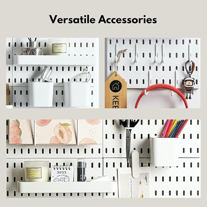 Keepo Peg Board Wall Organizer – Plastic Pegboard Panels, Modular Peg Board - Image 6