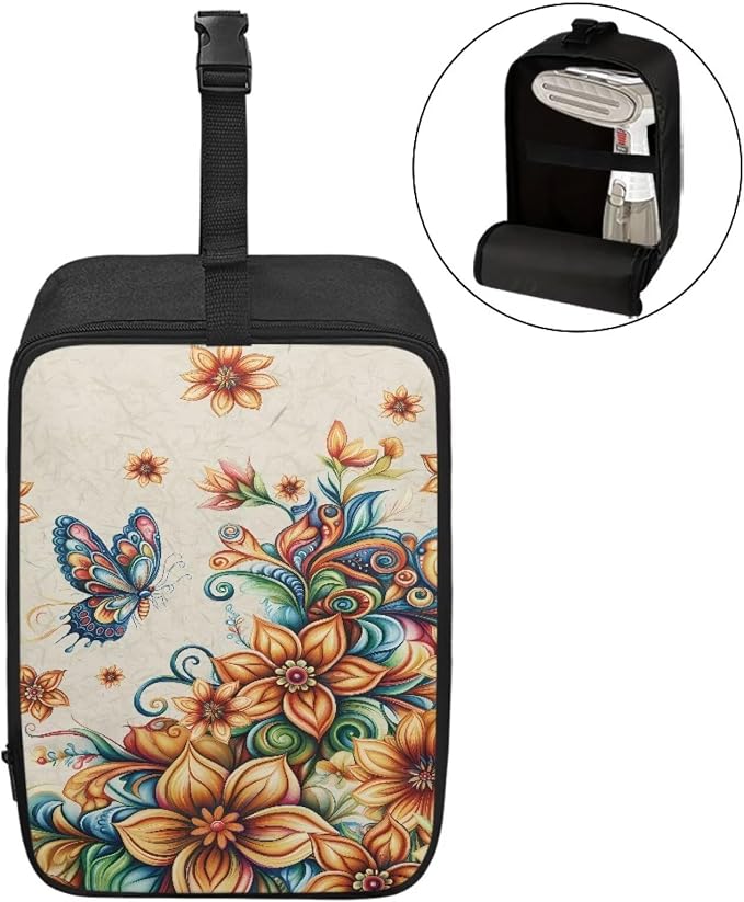 Butterfly Flower Steam Iron Storage Bag Foldable Portable Storage Case - Image 2