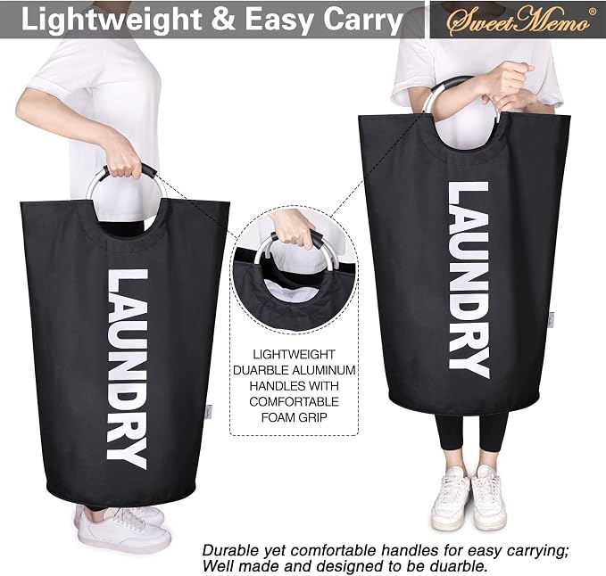Extra Laundry Basket Large Collapsible Clothes Hamper Bag - Image 6