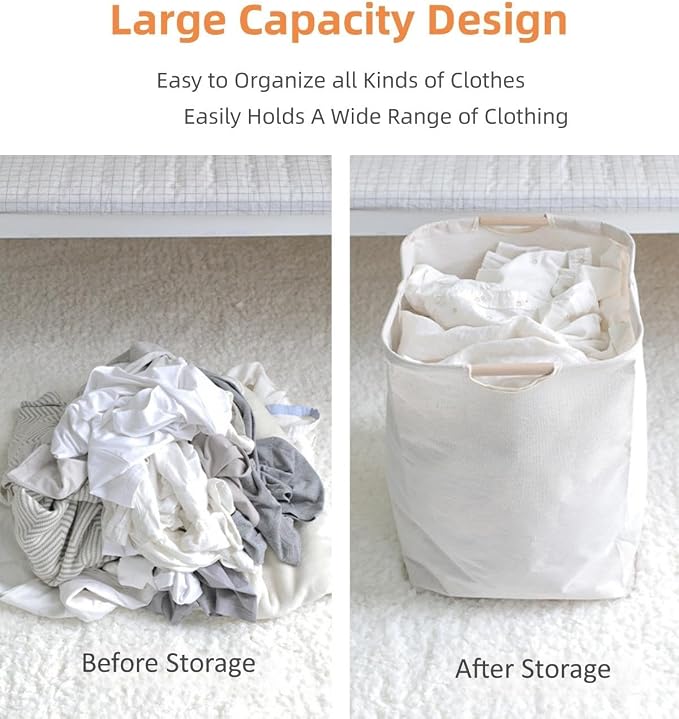 70L Laundry Basket, Waterproof Laundry Clothe Hamper, Cute Laundry Hamper - Image 3