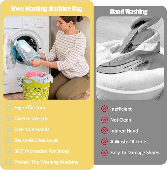 Shoe Washing Machine Bag, Laundry Shoe Bag - Image 5