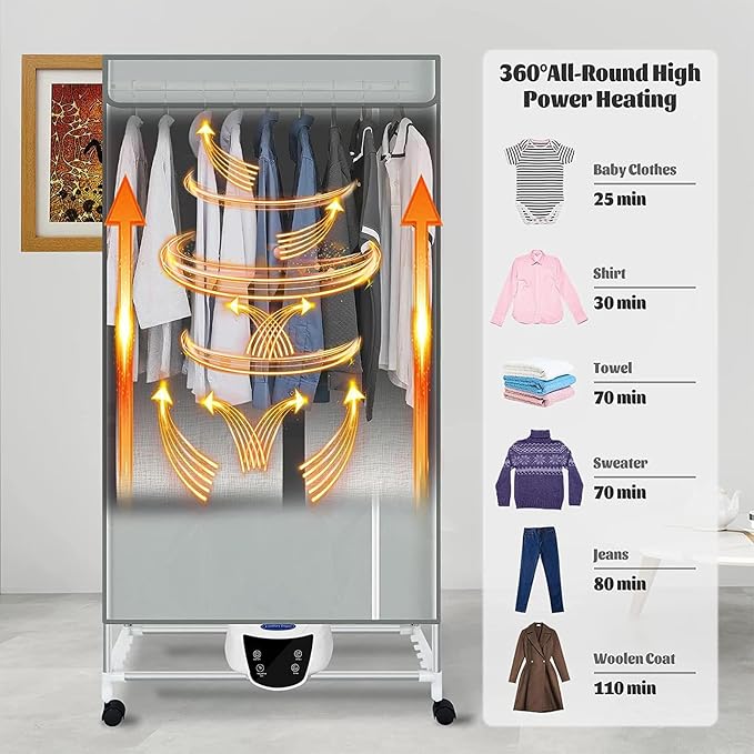 Electric Heated Clothes Airer - Image 4