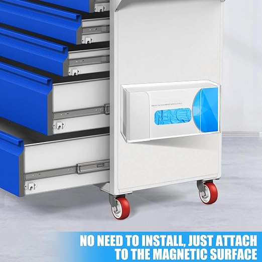 Leinuosen Magnetic Glove Dispenser Acrylic Glove Box Holder Acrylic Kitchen Rack - Image 5