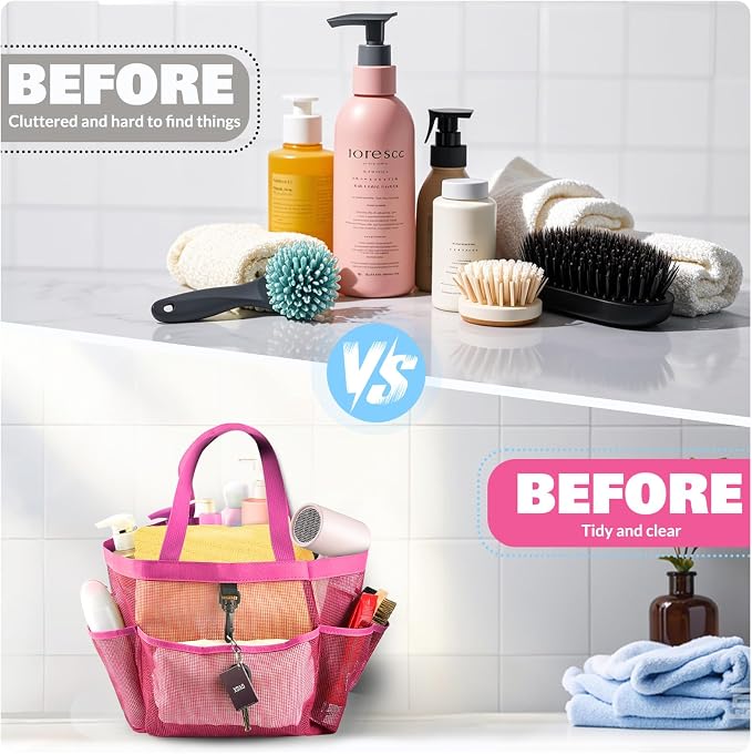 Mesh Shower Caddy Portable for College Dorm Room Essentials - Image 5