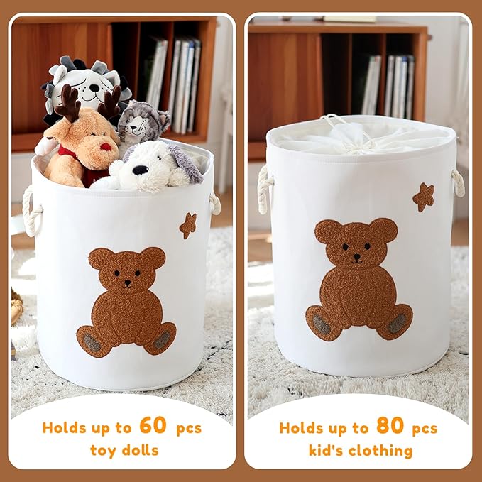 INough Large Laundry Basket Tall Baskets Storage - Image 3
