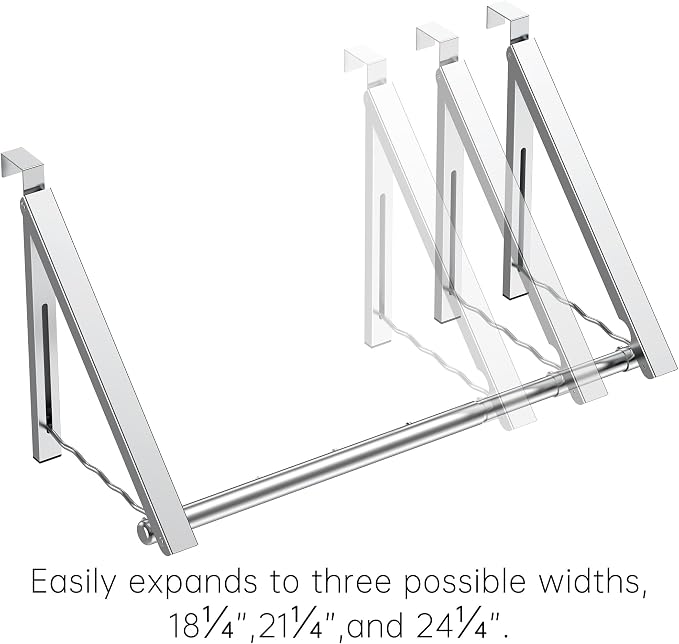 Clothes Drying Rack for Laundry Room Organization, Foldable Over The Door - Image 3