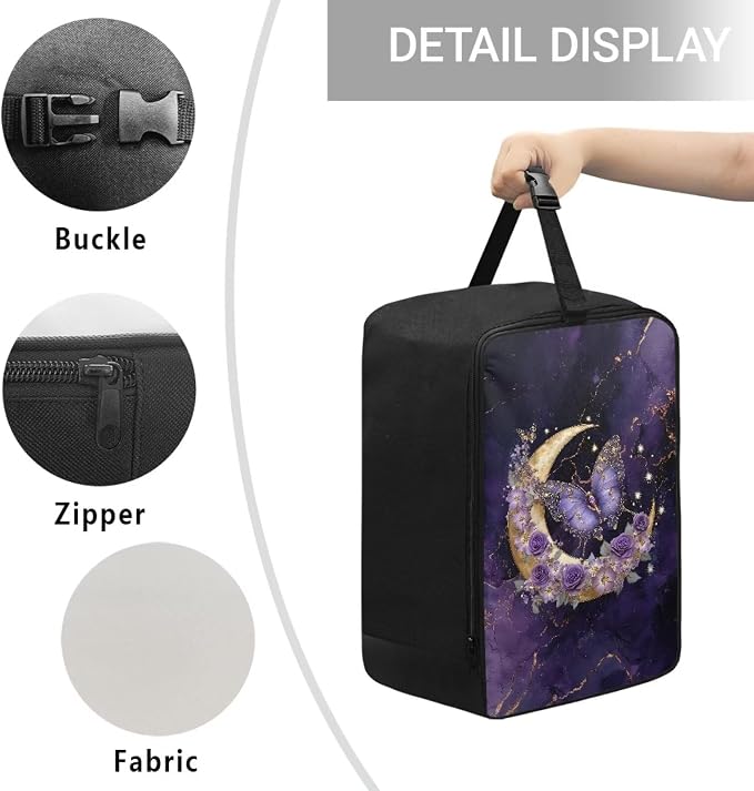 Moon Butterfly Marble Print Printed Steam Iron Storage Bag Polyester Organizer - Image 5