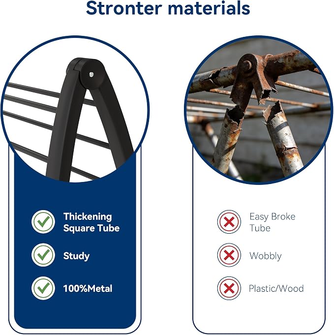 Whitmor Spacemaker Folding Drying Rack, Indoor Clothes Organizer - Image 4