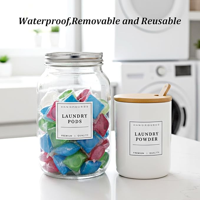 Laundry Labels 18 Pcs Waterproof Laundry Room Labels - Image 5