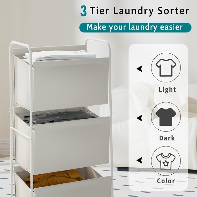 125L Vertical Laundry Hamper - Image 4