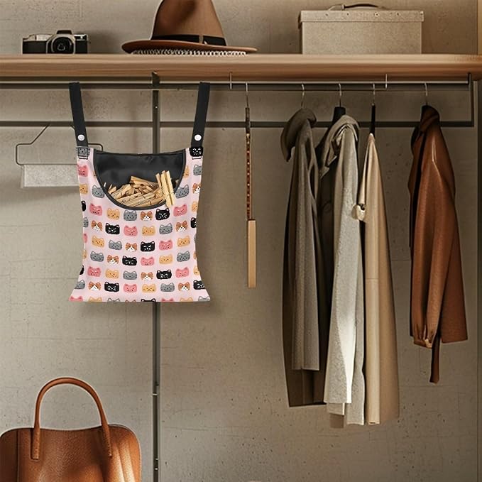 Cute Cats Hanging Clothes Pin Bag - Image 4