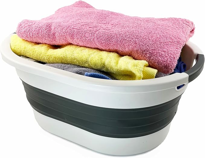 SAMMART 23L Collapsible Plastic Laundry Basket - Image 4