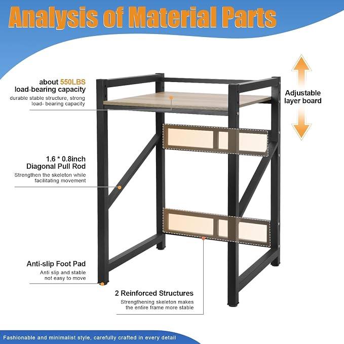 Over Washing Machine and Dryer Shelving Unit - Image 3