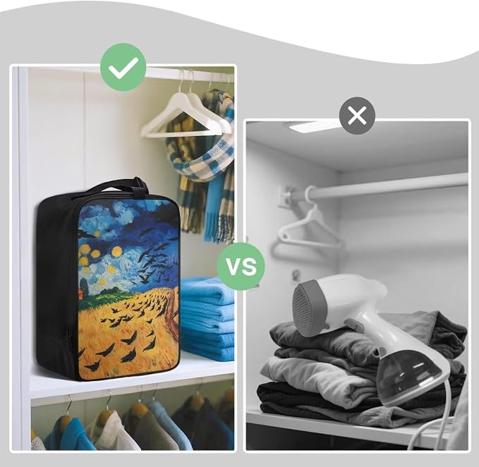 Wheatfield with Crows Travel Iron Storage Bag - Image 3