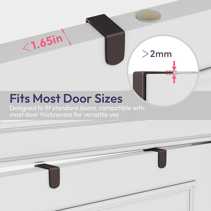 SWTYMIKI Over The Door Hooks Organizer - Image 7