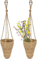 2 Pcs Hanging Basket for Wall Conical Hanging Wicker Basket by CITYES