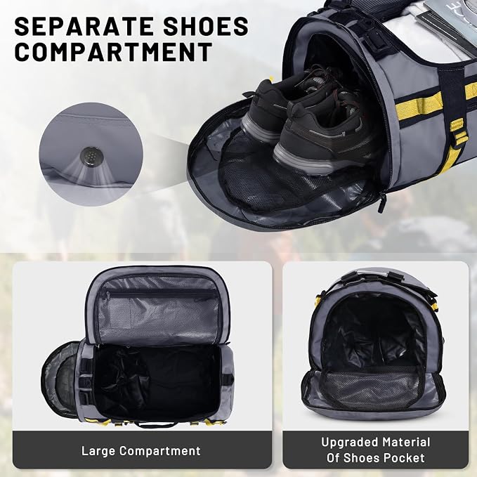 MIER Large Duffel Backpack Sports Gym Bag - Image 3
