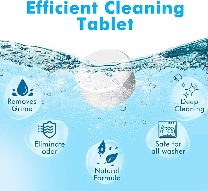 Dishwasher Cleaner and Deodorizer Tablet 25 Count, Deep Cleaning Tablet Helps - Image 2