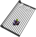 Roll Up Dish Drying Rack, Silicone Wrapped Over The Sink Multipurpose Foldable by BBXTYLY