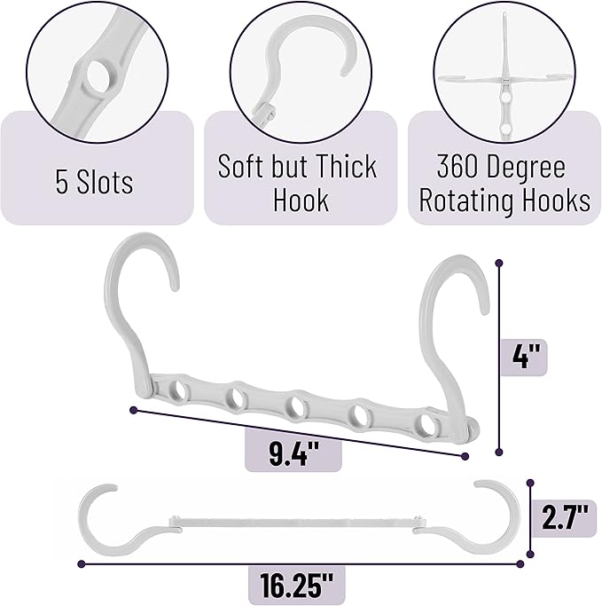 Mr. Pen- Space Saving Hangers for Clothes, Bulk Plastic Multi Clothes Hangers - Image 3