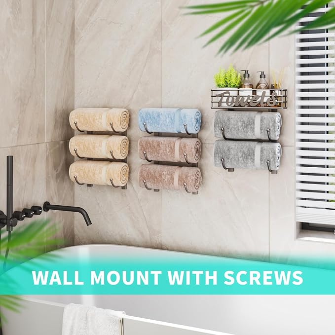 HapiRm Towel Racks for Bathroom Storage - Image 5