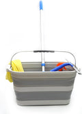 SAMMART 20.8L Collapsible Rectangular Handy Basket/Bucket, Foldable Mop Bucket by SAMMART