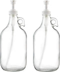 kitchentoolz Half Gallon Glass Pump Dispenser Bottle, Large Jug by KITCHENTOOLZ