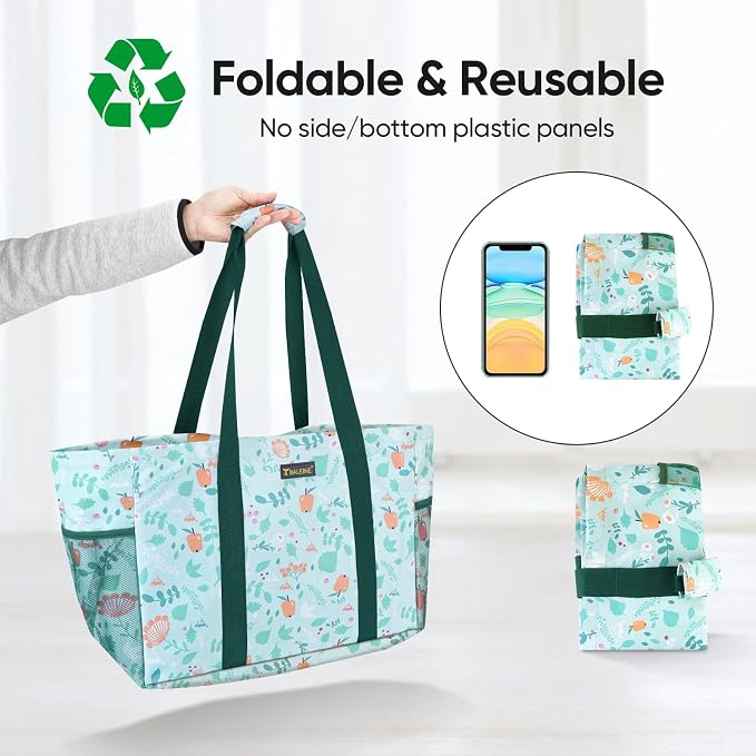 BALEINE Soft 9 Gallon Extra Large Utility Tote, Foldable Reusable Storage Bag - Image 3