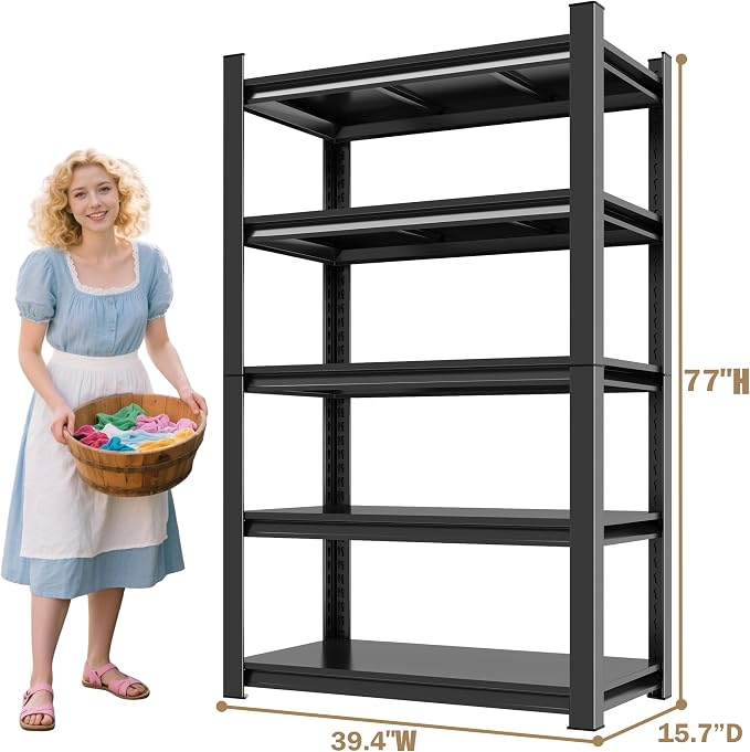 Over Washer and Dryer Shelves, 5 Tier Expandable Washer and Dryer rack - Image 2