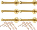 BTSKY 6 Pack Clothes Rack with Screws, 12 Inch Metal Industrial Pipe Clothes Bar by BTSKY