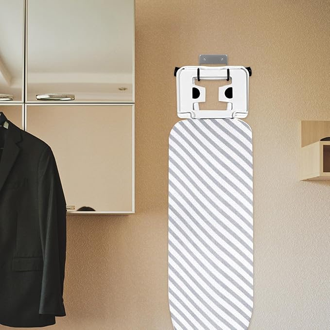 Ironing Board Wall Mount Holder Metal Hanging Rack Iron Holder - Image 8